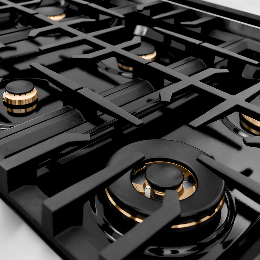 zline-autograph-edition-36-in-porcelain-rangetop-with-6-gas-burners-in-stainless-steel-and-matte-black-accents-rtz-36-mb