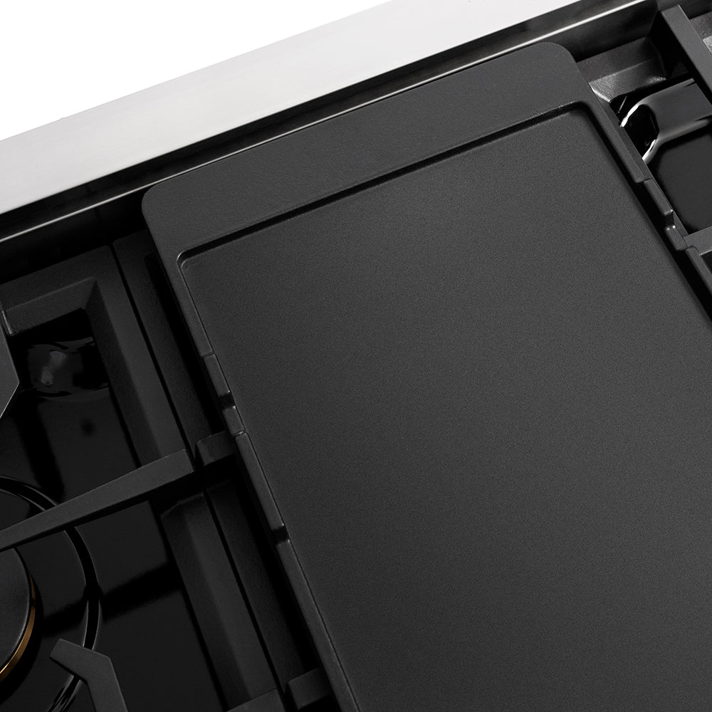 zline-autograph-edition-48-in-porcelain-rangetop-with-7-gas-burners-in-stainless-steel-and-matte-black-accents-rtz-48-mb