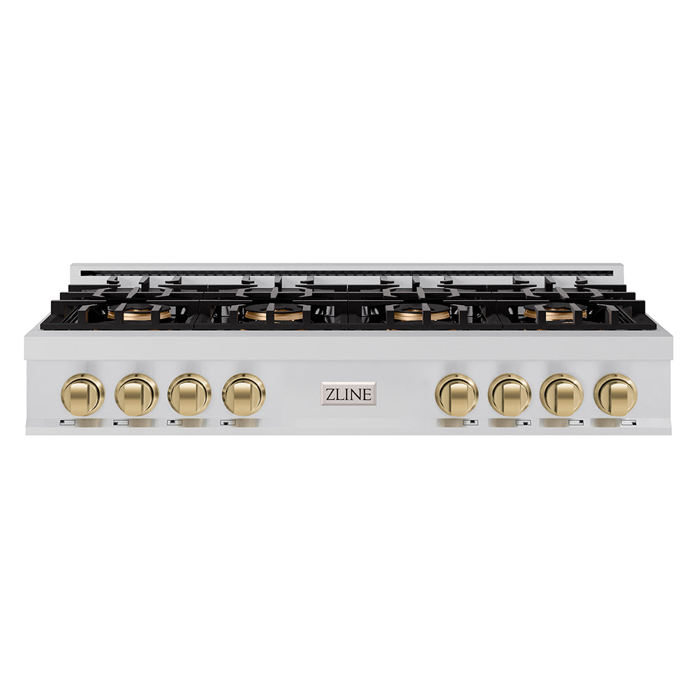 zline-autograph-48-classic-gas-rangetop-with-8-burner-duopro™-cooktop-in-stainless-steel-and-champagne-bronze-accents-pcrtz-48-cb