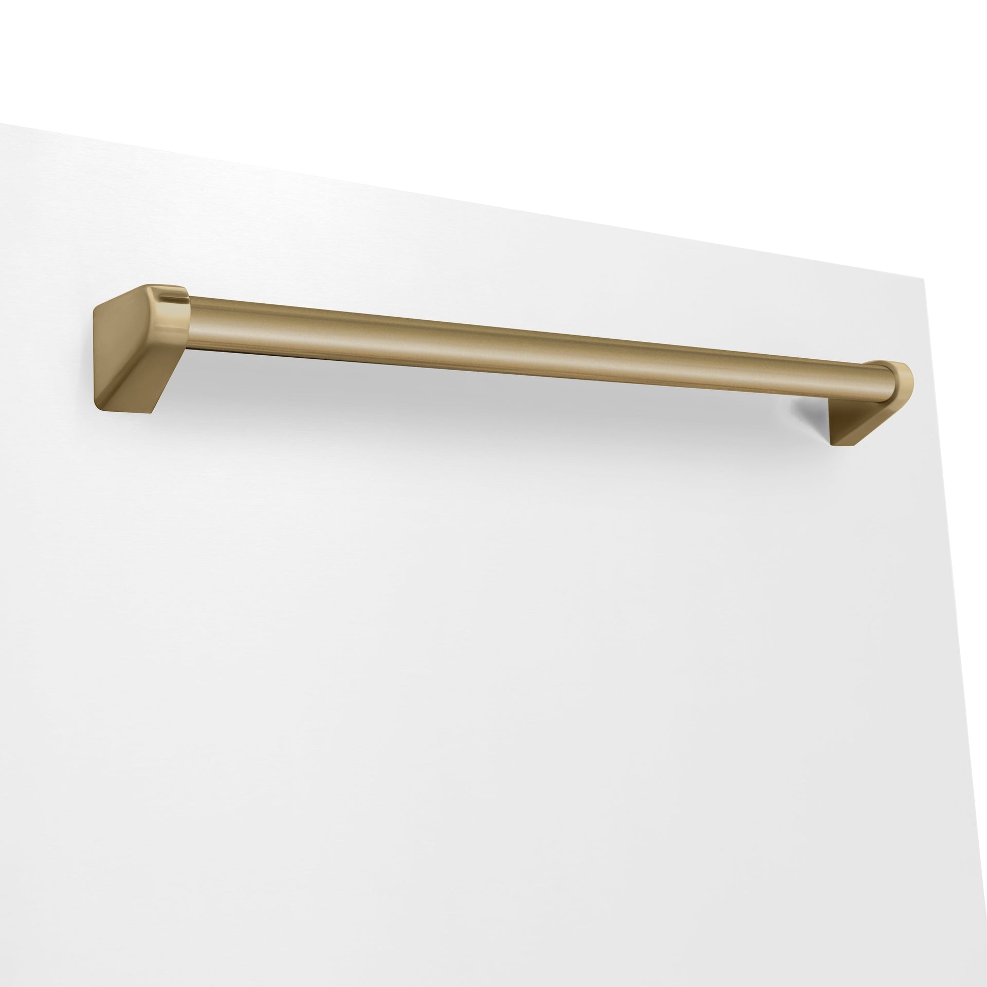 zline-autograph-edition-24-inch-tall-dishwasher-touch-control-in-white-matte-with-champagne-bronze-handle-dwmtz-wm-24-cb