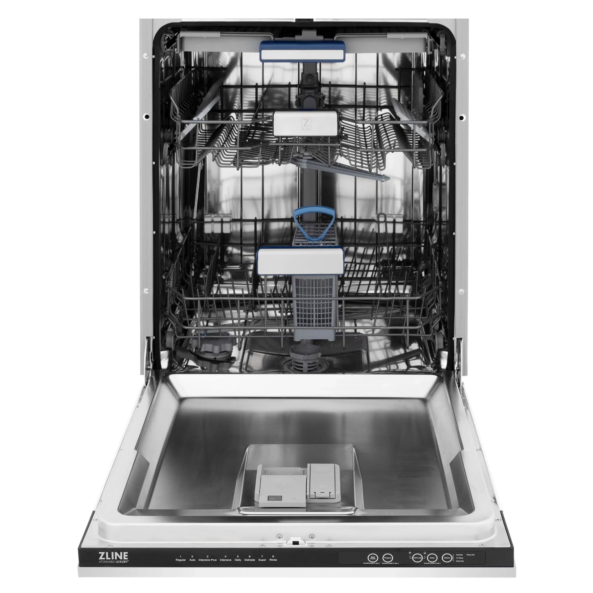 zline-autograph-series-24-inch-tall-dishwasher-in-white-matte-with-matte-black-handle-dwvz-wm-24-mb