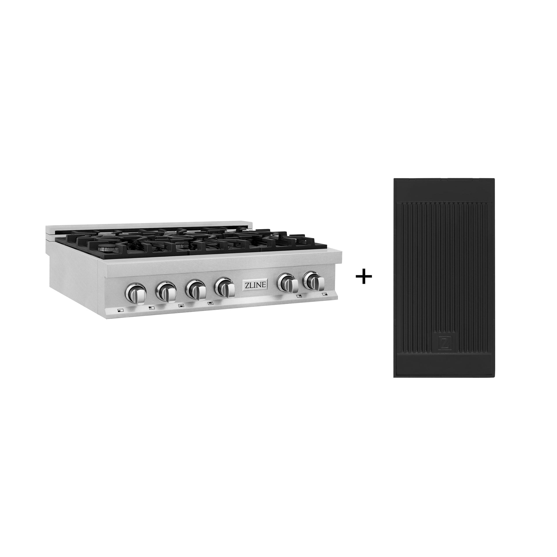 zline-36-legacy-gas-rangetop-with-6-burners-and-porcelain-cooktop-in-satin-stainless-steel-with-griddle-rts-gr-36