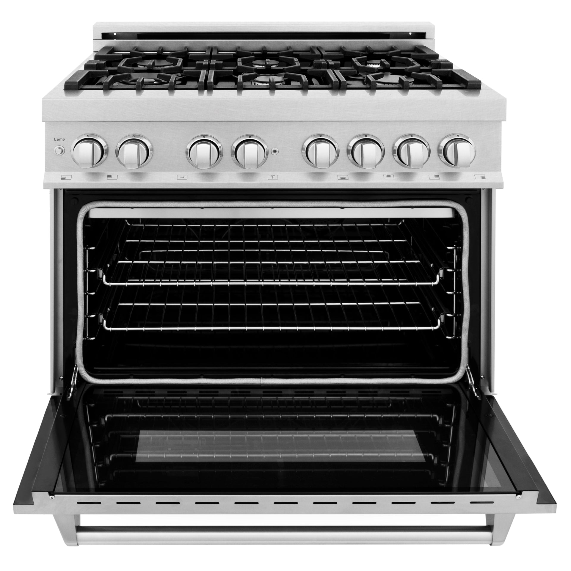 zline-36-inch-legacy-dual-fuel-range-6-burner-gas-cooktop-electric-convection-oven-griddle-satin-stainless-steel-ras-sn-gr-36
