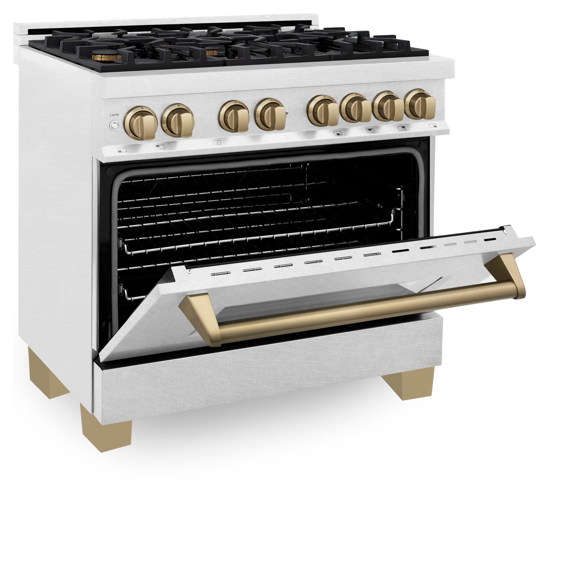 zline-autograph-edition-36-in-4-6-cu-ft-legacy-dual-fuel-range-with-6-burner-gas-cooktop-and-electric-convection-oven-in-satin-stainless-steel-with-champagne-bronze-accents-rasz-sn-36-cb