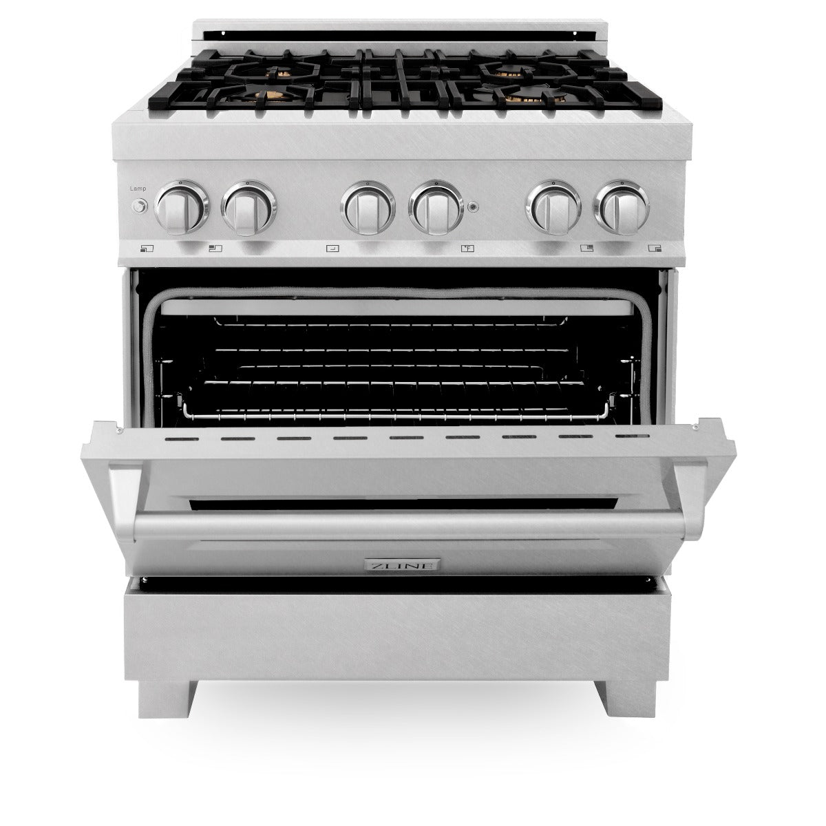 zline-legacy-30-in-4-0-cu-ft-dual-fuel-range-with-4-brass-burners-gas-cooktop-and-electric-convection-oven-satin-stainless-steel-ras-sn-br-30