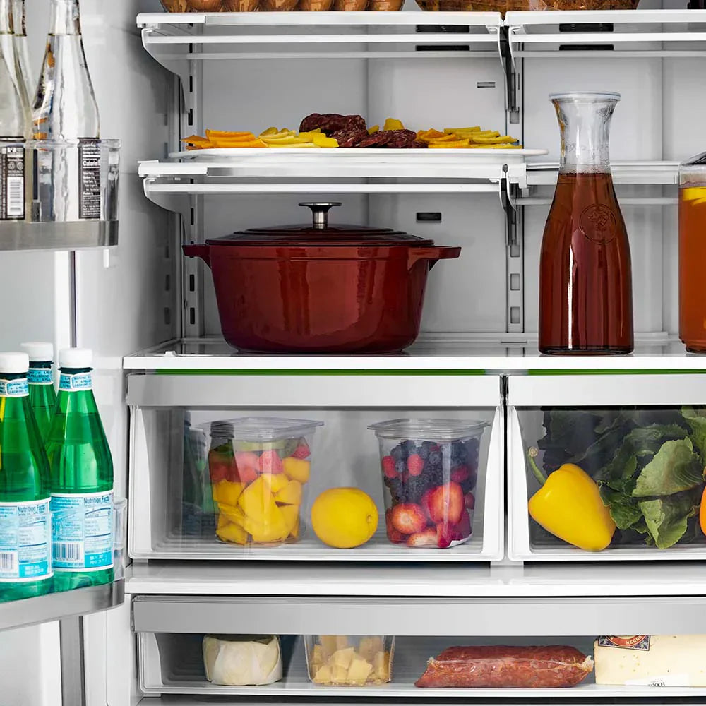 ZLINE 36 in French Door Refrigerator 22.5 cu. ft Ice Maker Black Stainless Steel (RFM-36-BS)