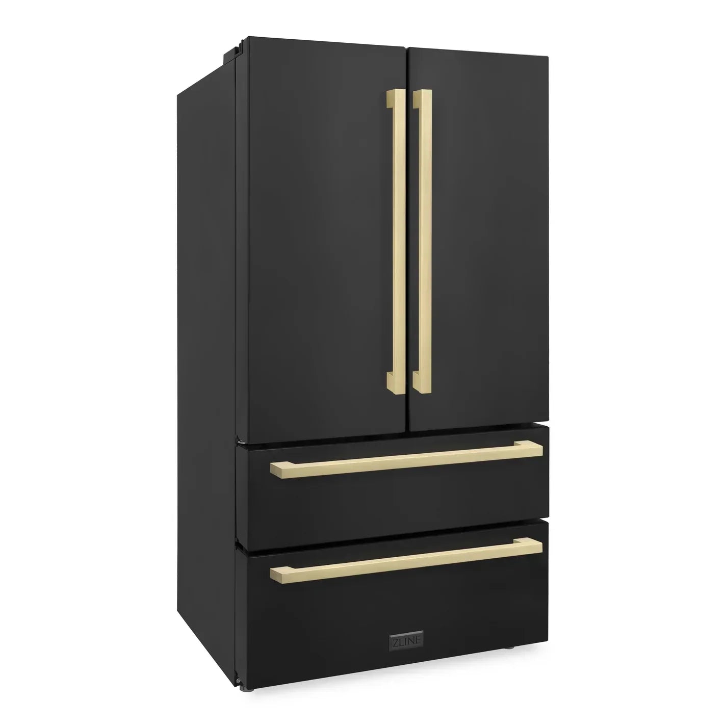 zline-36-inch-french-door-refrigerator-22-5-cu-ft-black-stainless-steel-champagne-bronze-handles-ice-maker-rfmz-36-bs-fcb