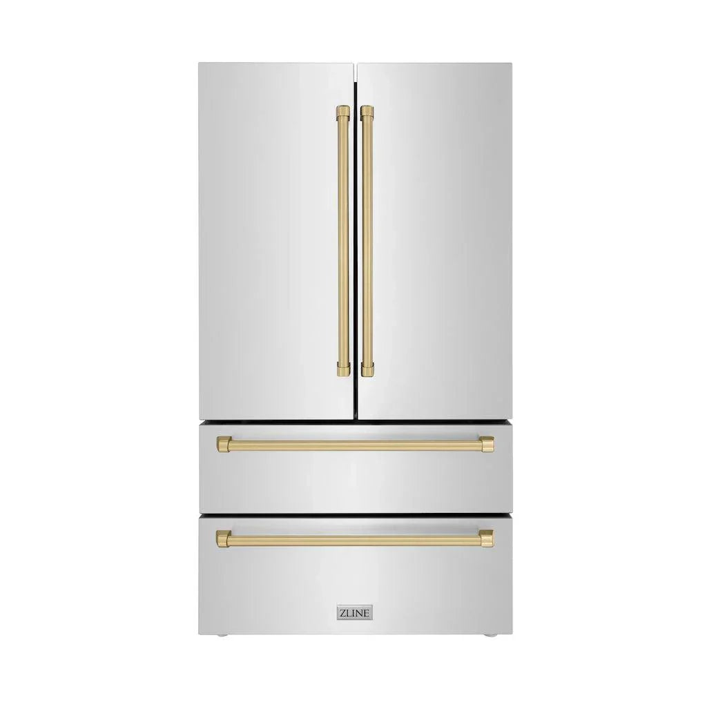 zline-36-in-french-door-refrigerator-22-5-cu-ft-ice-maker-fingerprint-resistant-stainless-steel-champagne-bronze-accents-rfmz-36-cb