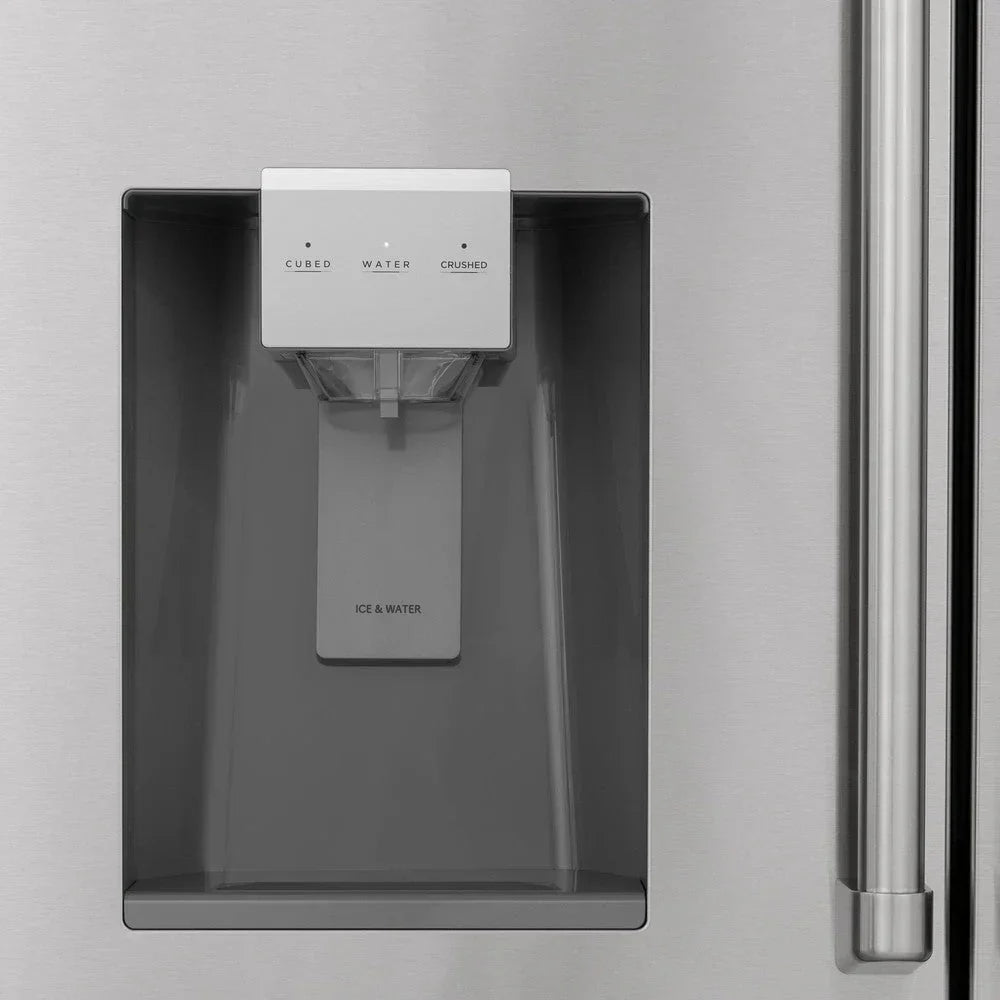 ZLINE 36 in French Door Refrigerator 21.6 cu. ft Capacity Water & Ice Dispenser Water Filter Stainless Steel (RFM-W-WF-36)