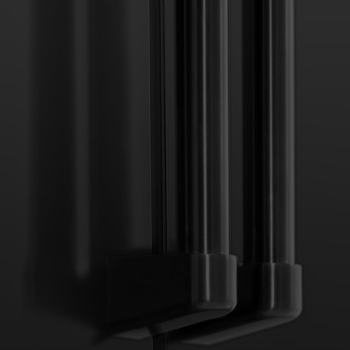 ZLINE 36 in French Door Refrigerator 21.6 cu. ft. Water & Ice Dispenser Water Filter Black Stainless Steel (RFM-W-WF-36-BS)