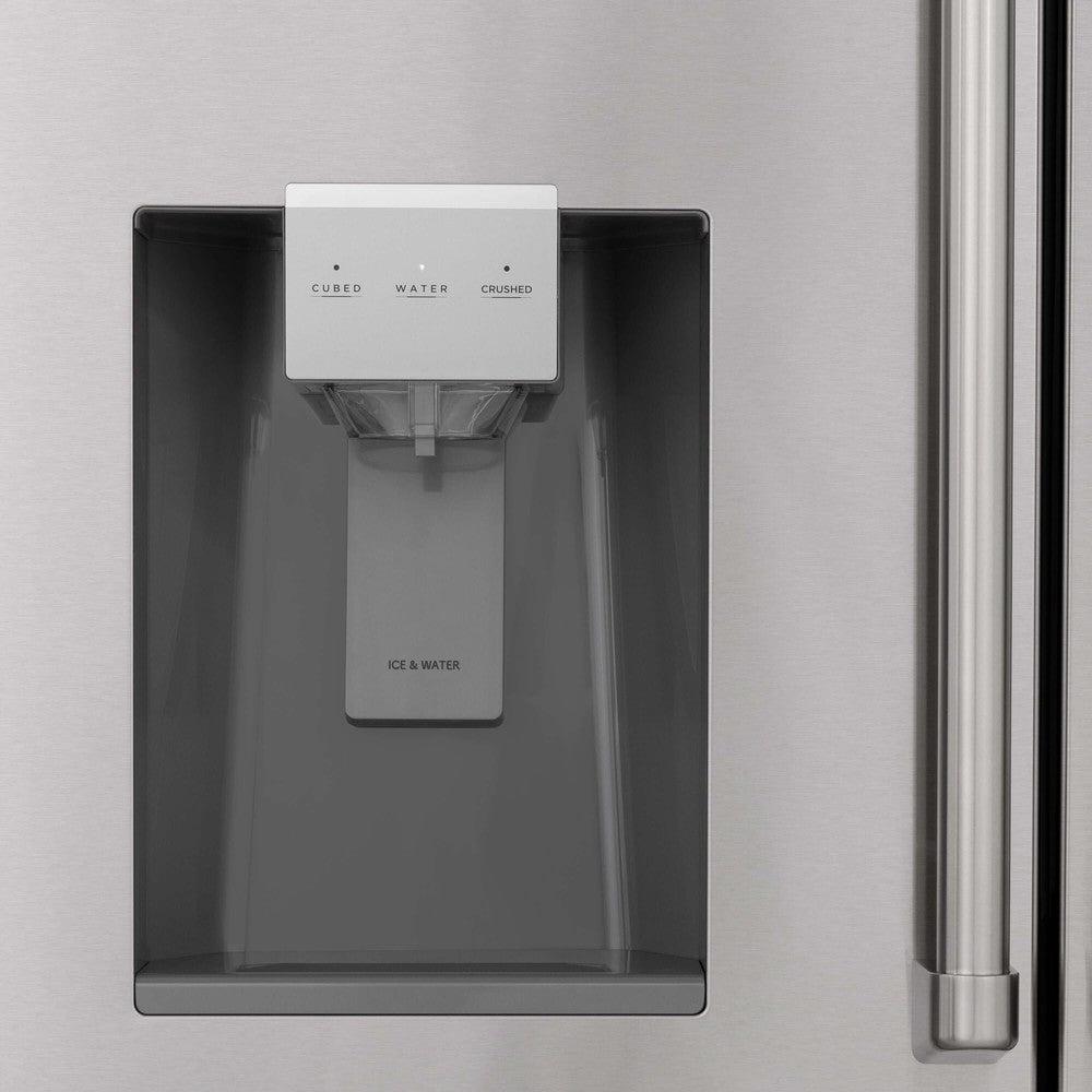 zline-36-inch-french-door-refrigerator-fingerprint-resistant-stainless-steel-water-ice-dispenser-gold-accents-rfmz-w-36-g