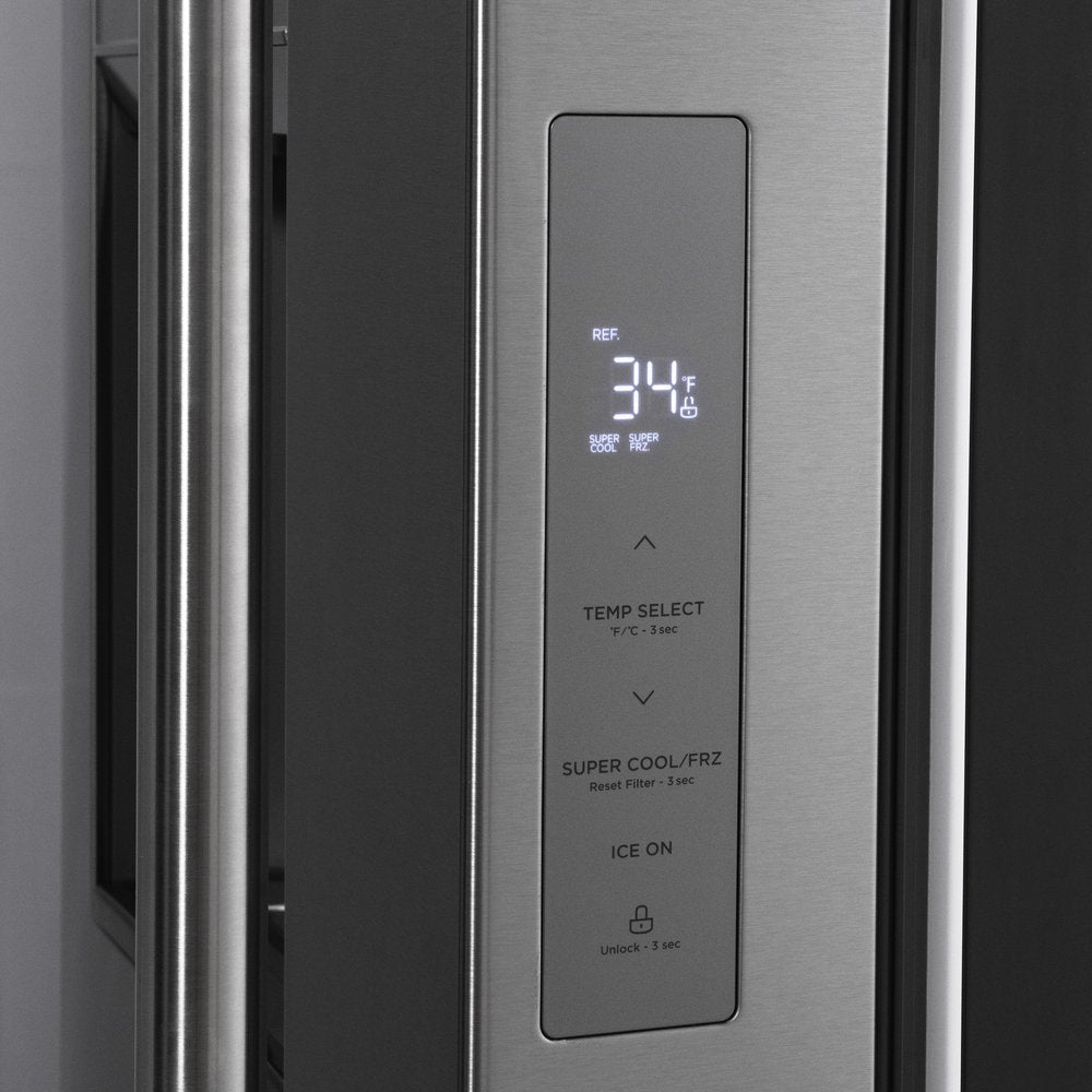 ZLINE 36 in Standard-Depth French Door Refrigerator 28.9 cu. ft. Water Dispenser Dual Ice Maker Stainless Steel (RSM-W-36)