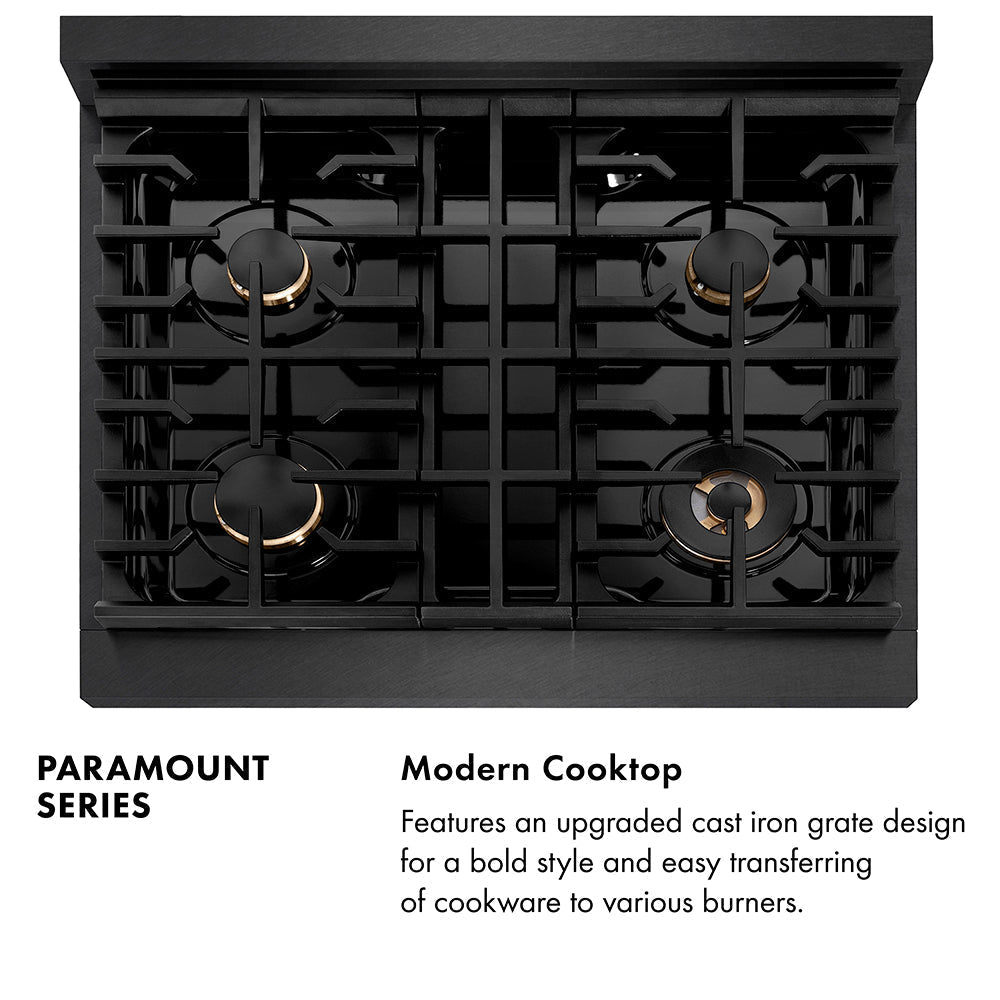 zline-30-in-dual-fuel-range-4-2-cu-ft-4-burner-gas-cooktop-black-satin-stainless-steel-with-gold-accents-sdrbsz-30-g