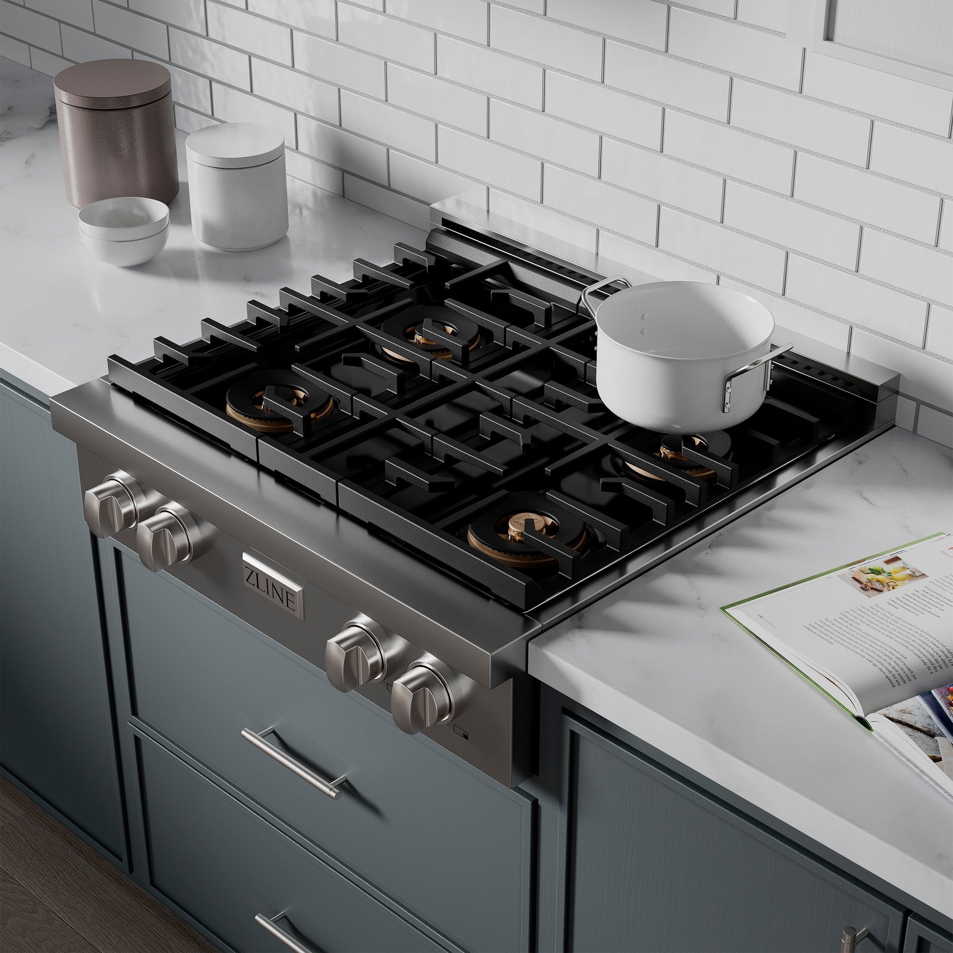 zline-30-paramount-gas-rangetop-with-4-burner-duopro™-cooktop-in-stainless-steel-psrt30