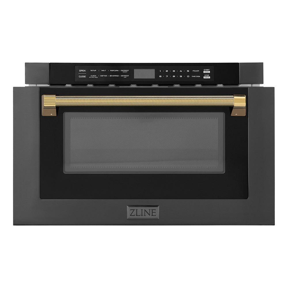 zline-autograph-24-1-2-cu-ft-built-in-microwave-drawer-in-black-stainless-steel-and-polished-gold-helix-handle-mwdz-1-bs-h-kg