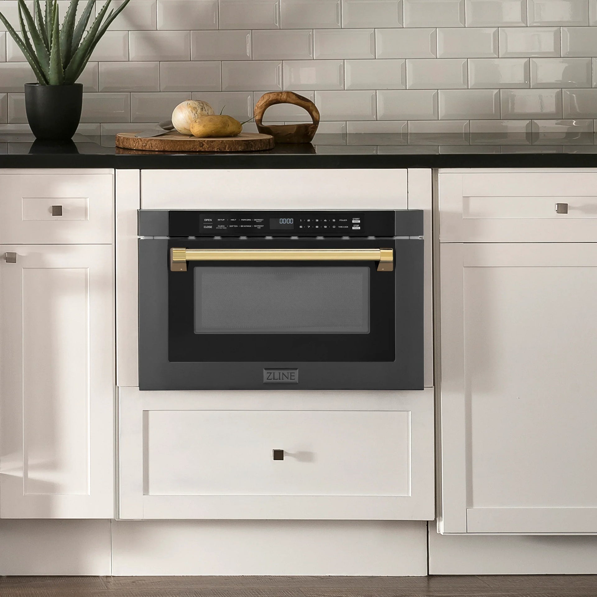 zline-autograph-edition-24-1-2-cu-ft-built-in-microwave-drawer-in-black-stainless-steel-and-gold-accents-mwdz-1-bs-h-g