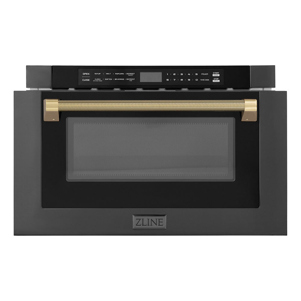 zline-autograph-24-1-2-cu-ft-built-in-microwave-drawer-in-black-stainless-steel-and-champagne-bronze-helix-handle-mwdz-1-bs-h-kcb