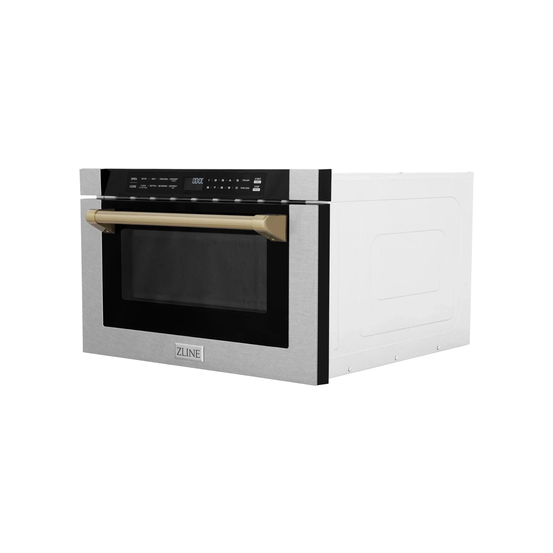 zline-autograph-24-1-2-cu-ft-built-in-microwave-drawer-with-a-traditional-handle-in-satin-stainless-steel-and-champagne-bronze-accents-mwdz-1-ss-h-cb