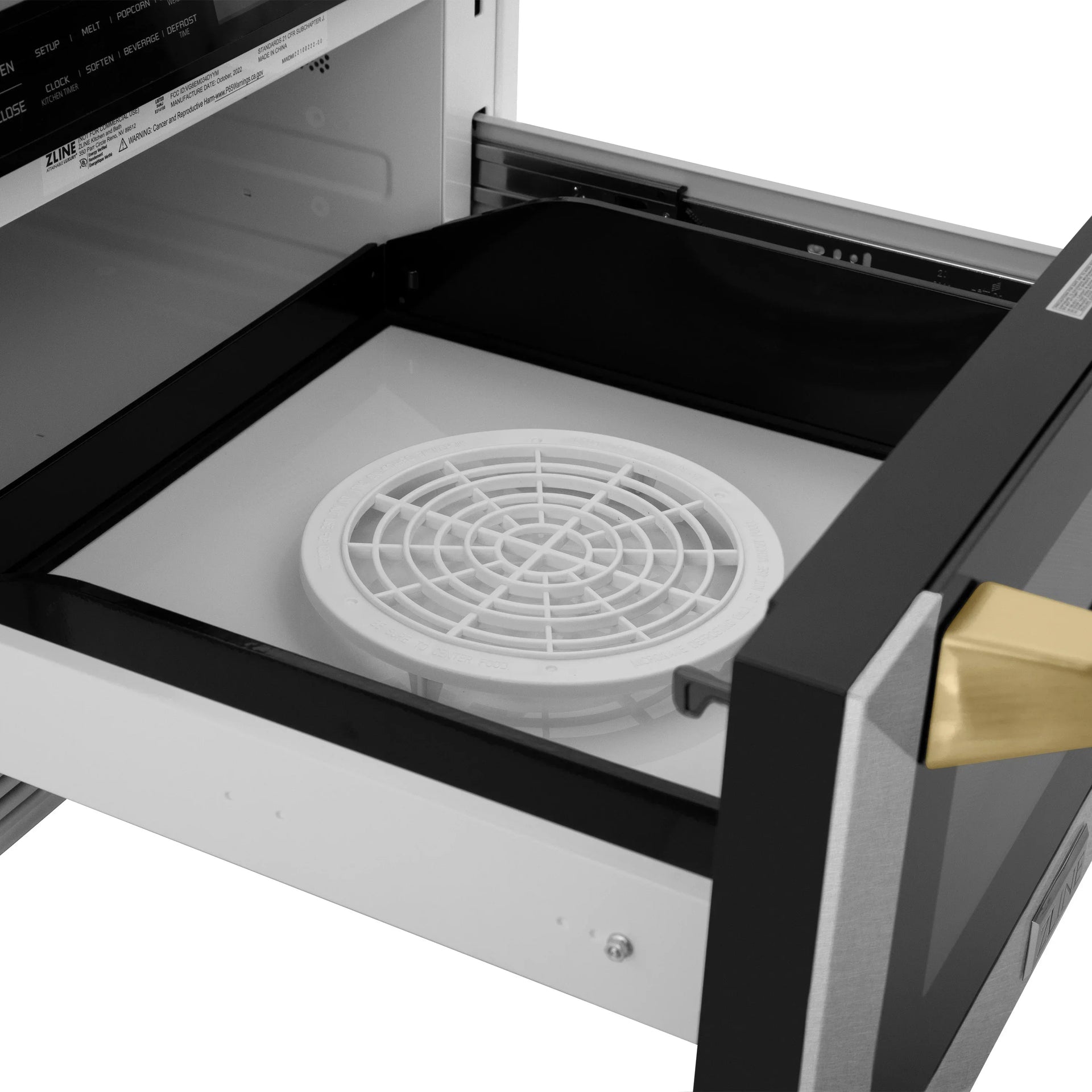 zline-autograph-24-1-2-cu-ft-built-in-microwave-drawer-with-a-traditional-handle-in-satin-stainless-steel-and-polished-gold-accents-mwdz-1-ss-h-g