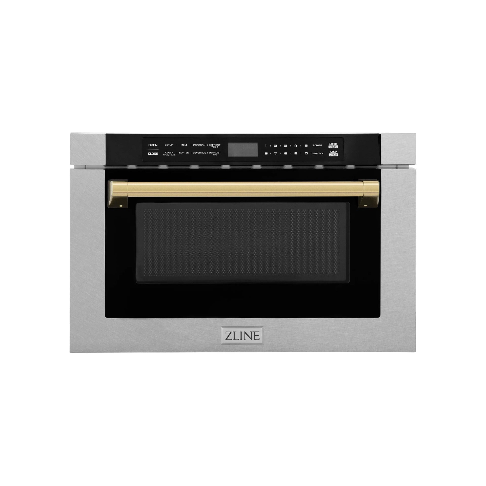 zline-autograph-24-1-2-cu-ft-built-in-microwave-drawer-with-a-traditional-handle-in-satin-stainless-steel-and-polished-gold-accents-mwdz-1-ss-h-g