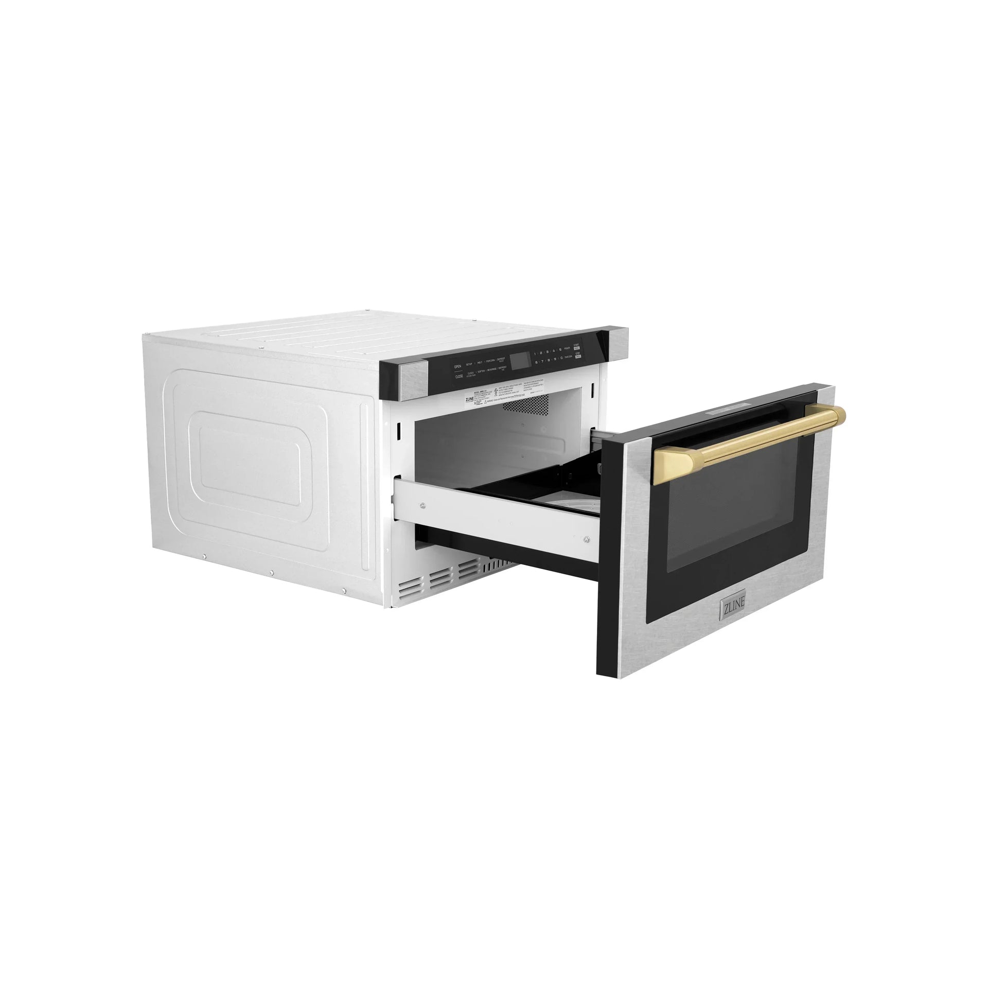 zline-autograph-24-1-2-cu-ft-built-in-microwave-drawer-with-a-traditional-handle-in-satin-stainless-steel-and-polished-gold-accents-mwdz-1-ss-h-g