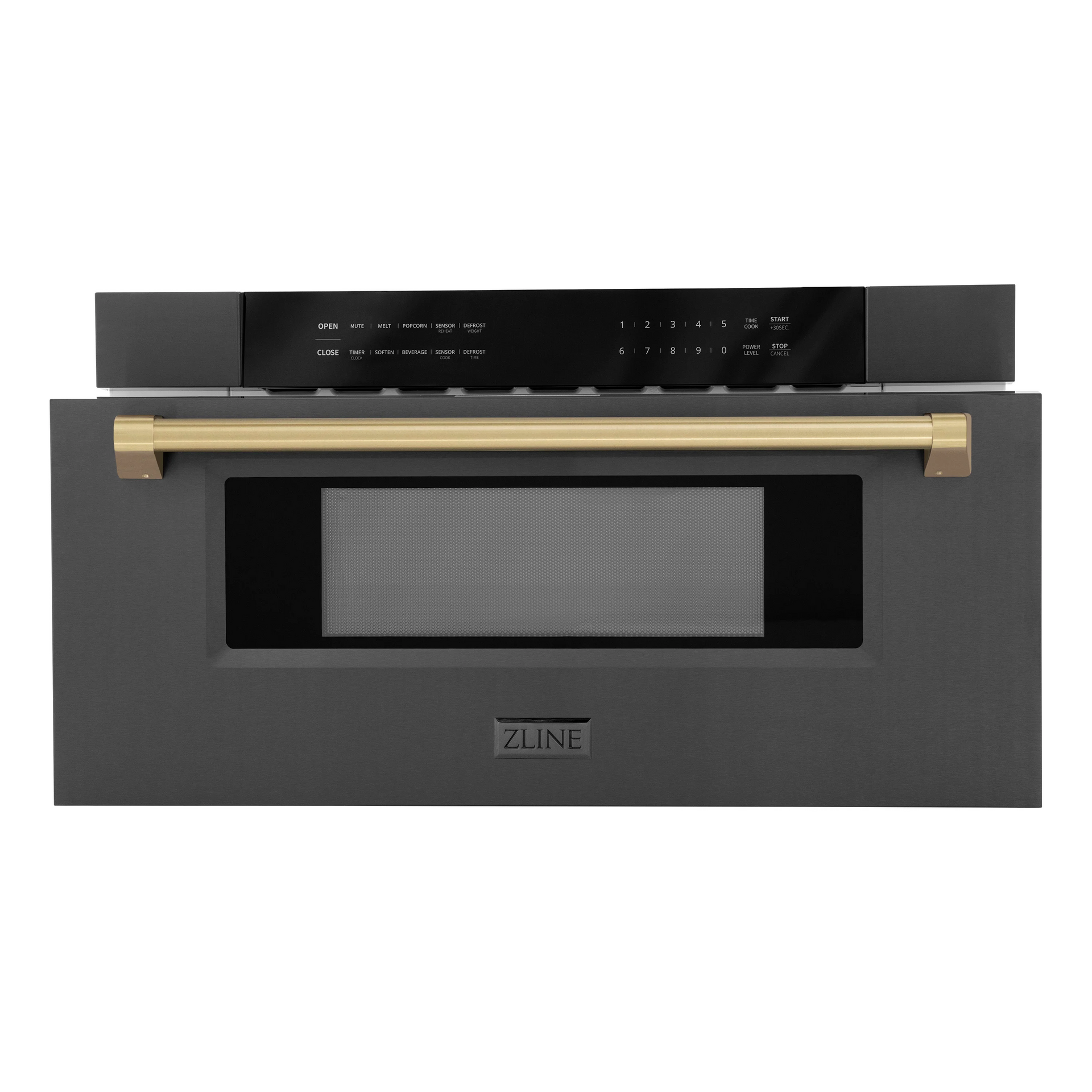 zline-autograph-30-in-1-2-cu-ft-built-in-microwave-drawer-in-black-stainless-steel-with-champagne-bronze-accents-mwdz-30-bs-cb