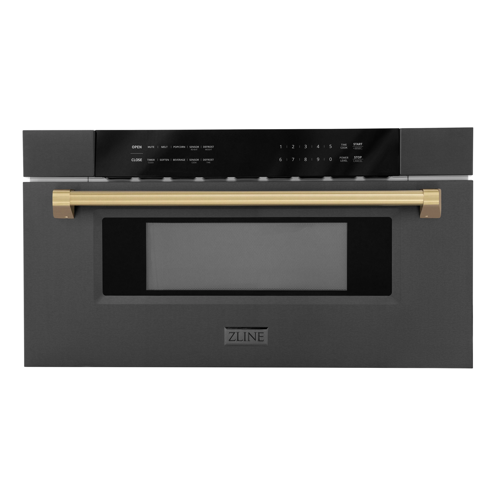 zline-autograph-30-in-1-2-cu-ft-built-in-microwave-drawer-in-black-stainless-steel-with-champagne-bronze-accents-mwdz-30-bs-cb