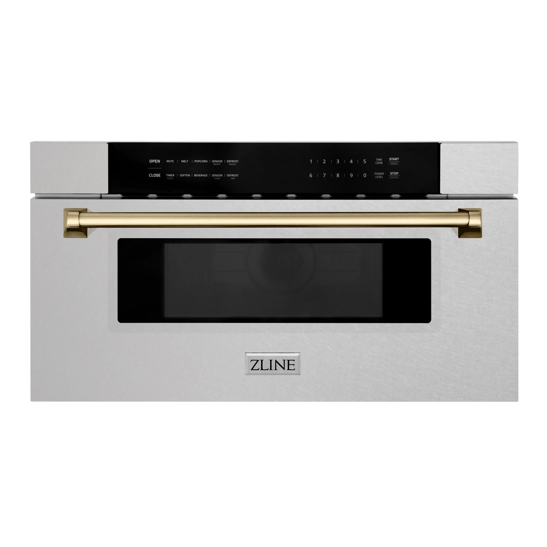 zline-autograph-30-1-2-cu-ft-built-in-microwave-drawer-in-satin-stainless-steel-with-champagne-bronze-accents-mwdz-30-ss-cb