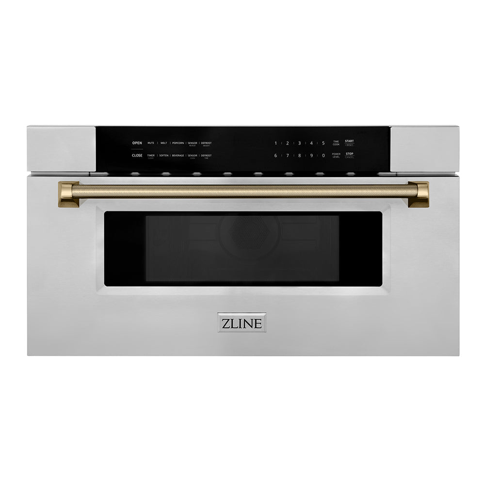 zline-autograph-30-1-2-cu-ft-built-in-microwave-drawer-in-stainless-steel-and-champagne-bronze-helix-handle-mwdz-30-kcb