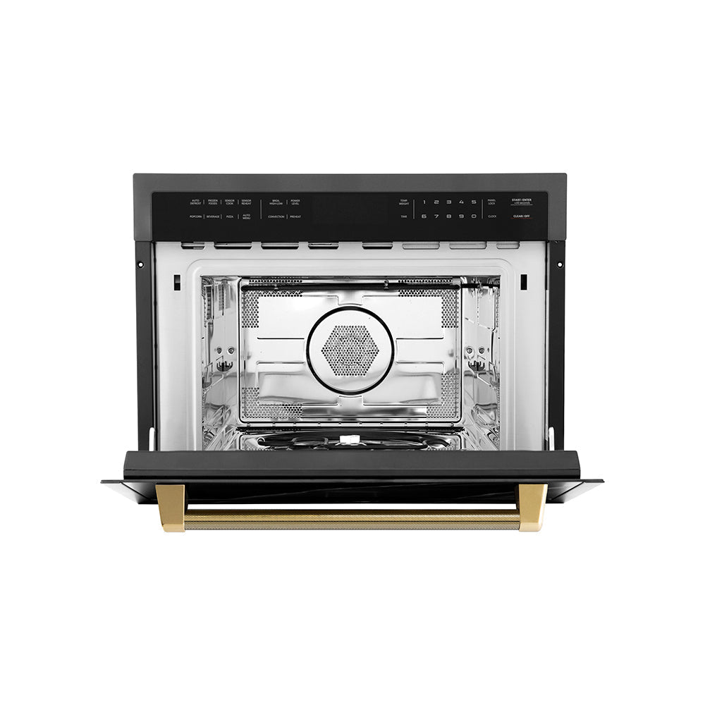 zline-autograph-24-1-6-cu-ft-built-in-convection-microwave-oven-in-black-stainless-steel-and-polished-gold-helix-handle-mwoz-24-bs-kg