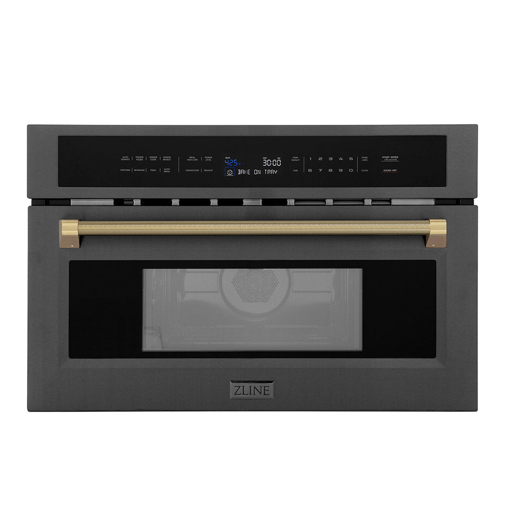 zline-autograph-30-1-6-cu-ft-built-in-convection-microwave-oven-in-black-stainless-steel-and-champagne-bronze-helix-handle-mwoz-30-bs-kcb