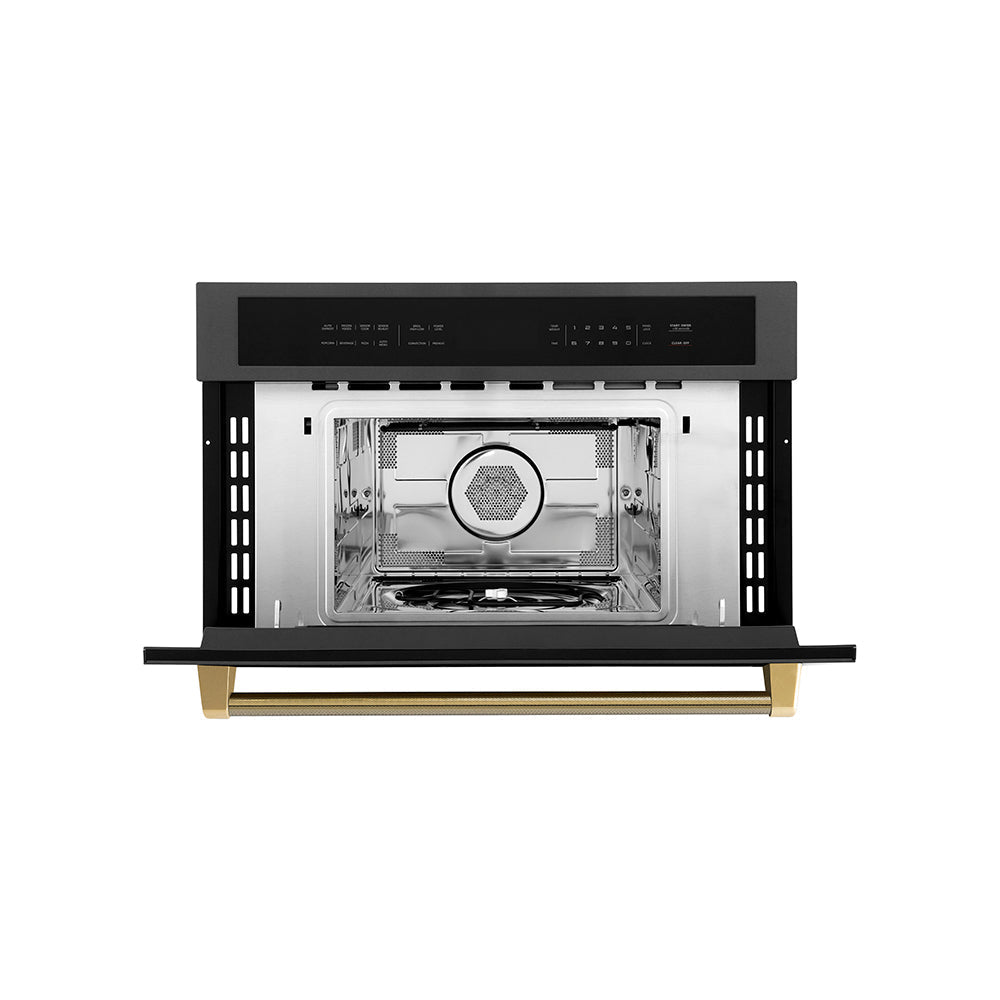 zline-autograph-30-1-6-cu-ft-built-in-convection-microwave-oven-in-black-stainless-steel-and-polished-gold-helix-handle-mwoz-30-bs-kg
