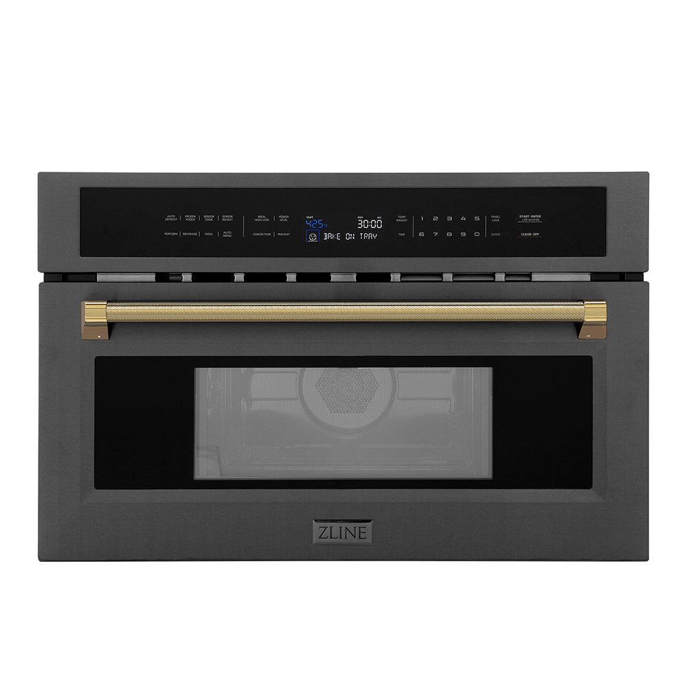 zline-autograph-30-1-6-cu-ft-built-in-convection-microwave-oven-in-black-stainless-steel-and-polished-gold-helix-handle-mwoz-30-bs-kg