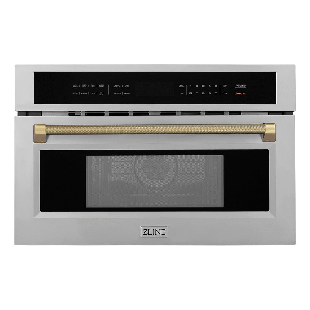 zline-autograph-30-1-6-cu-ft-built-in-convection-microwave-oven-in-stainless-steel-and-champagne-bronze-helix-handle-mwoz-30-kcb