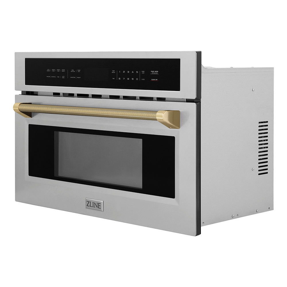 zline-autograph-30-1-6-cu-ft-built-in-convection-microwave-oven-in-stainless-steel-and-champagne-bronze-helix-handle-mwoz-30-kcb