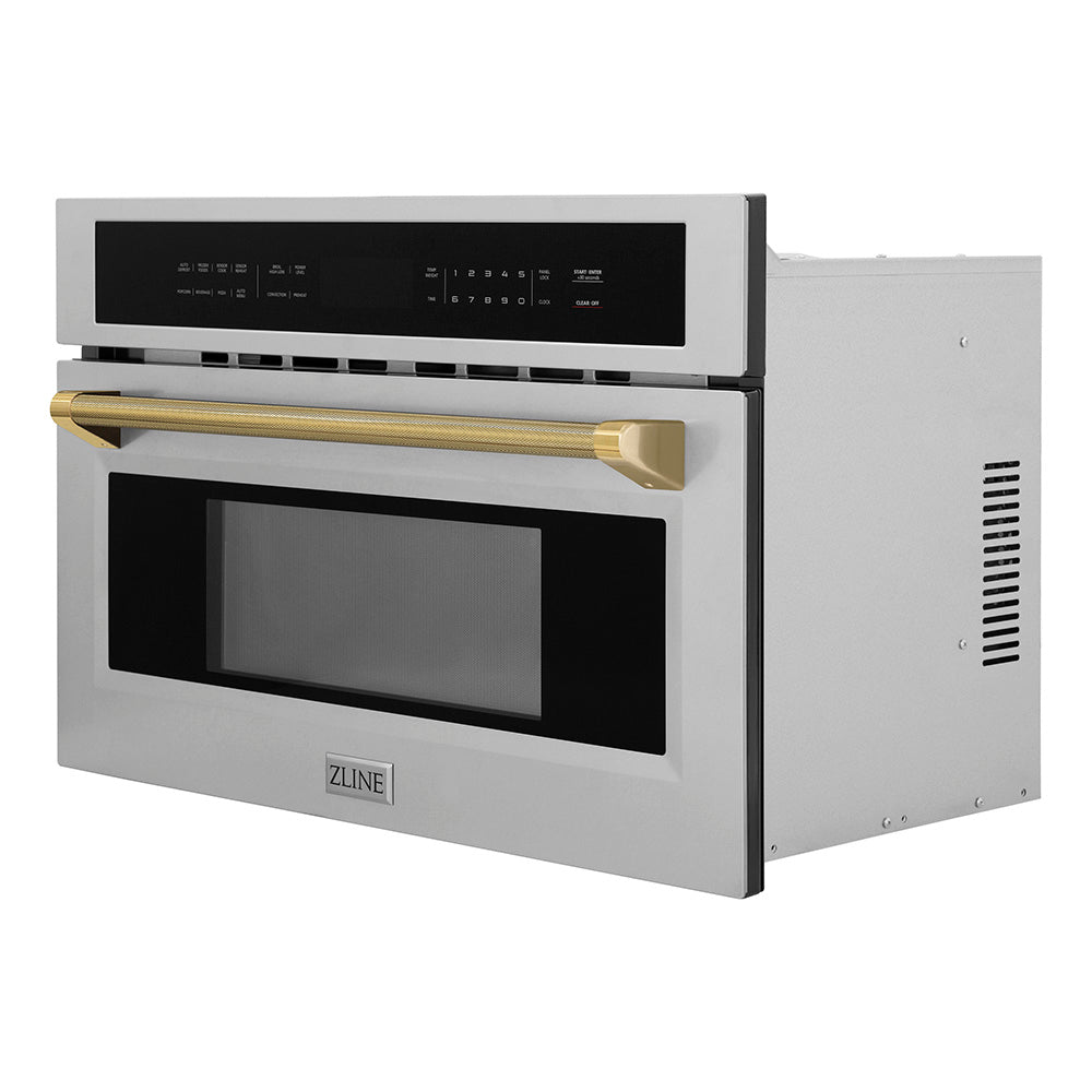 zline-autograph-30-1-6-cu-ft-built-in-convection-microwave-oven-in-stainless-steel-and-polished-gold-helix-handle-mwoz-30-kg