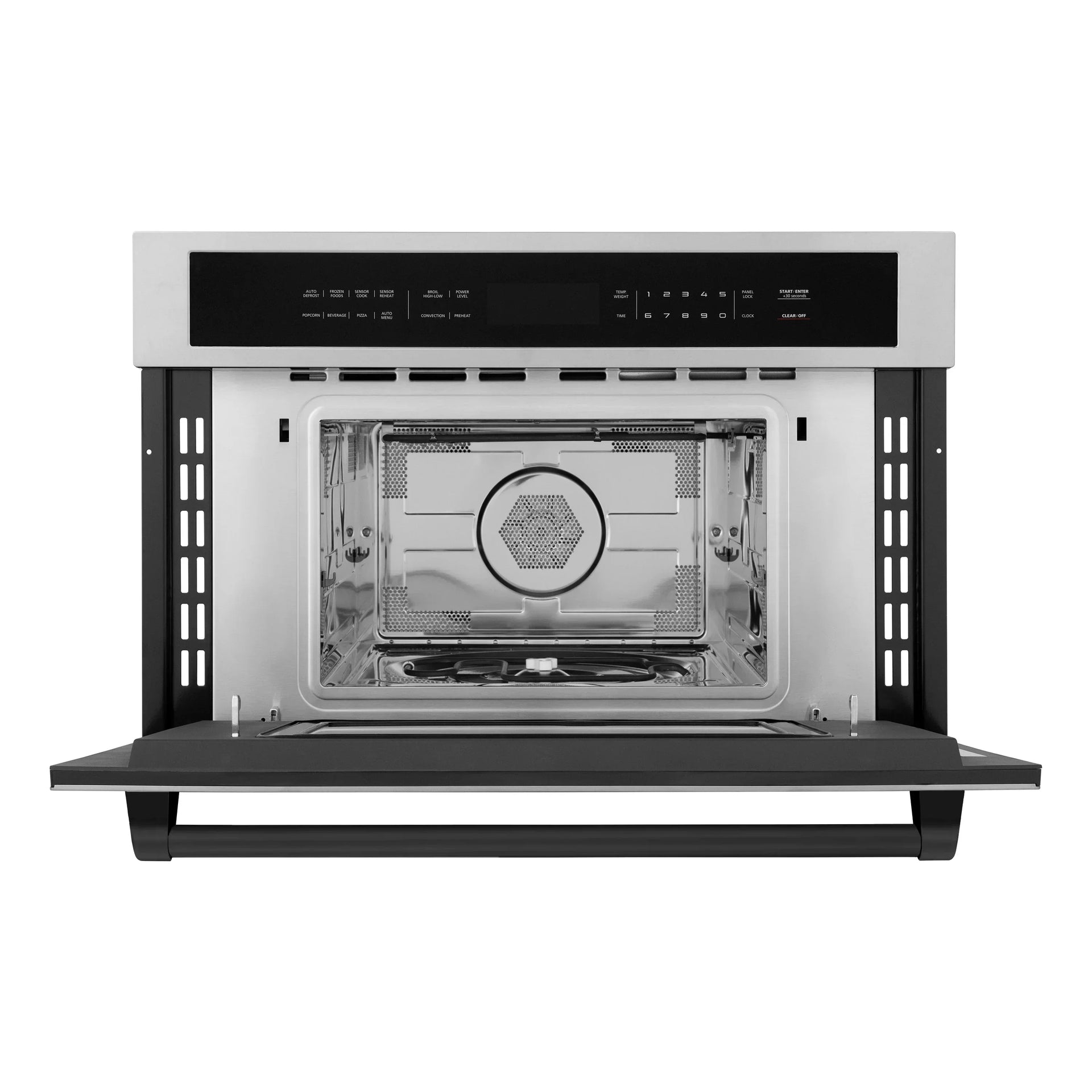 zline-autograph-matte-black-package-36-rangetop-36-range-hood-dishwasher-refrigerator-with-external-water-and-ice-dispenser-microwave-oven