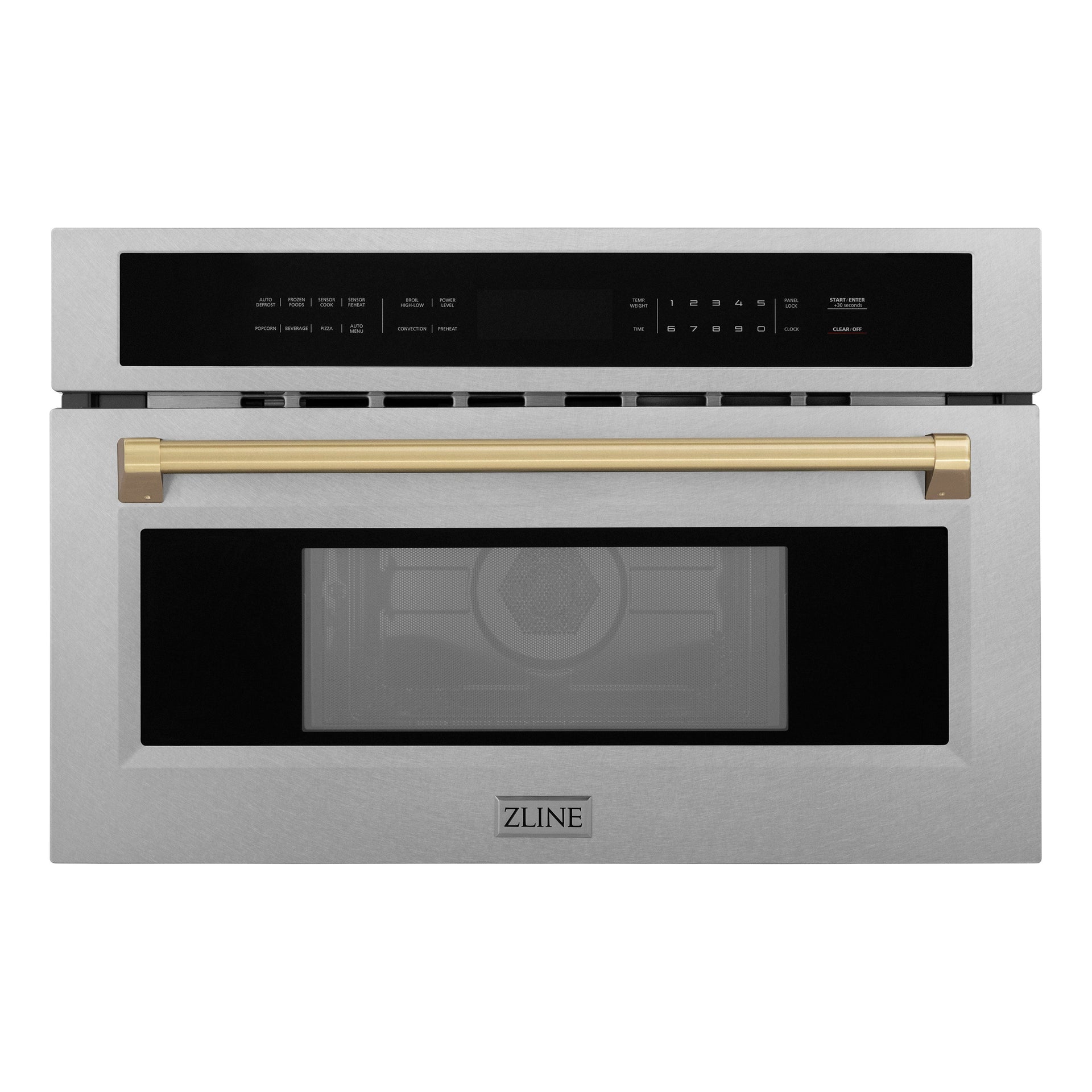 zline-autograph-30-1-6-cu-ft-built-in-convection-microwave-oven-in-satin-stainless-steel-and-champagne-bronze-accents-mwoz-30-ss-cb