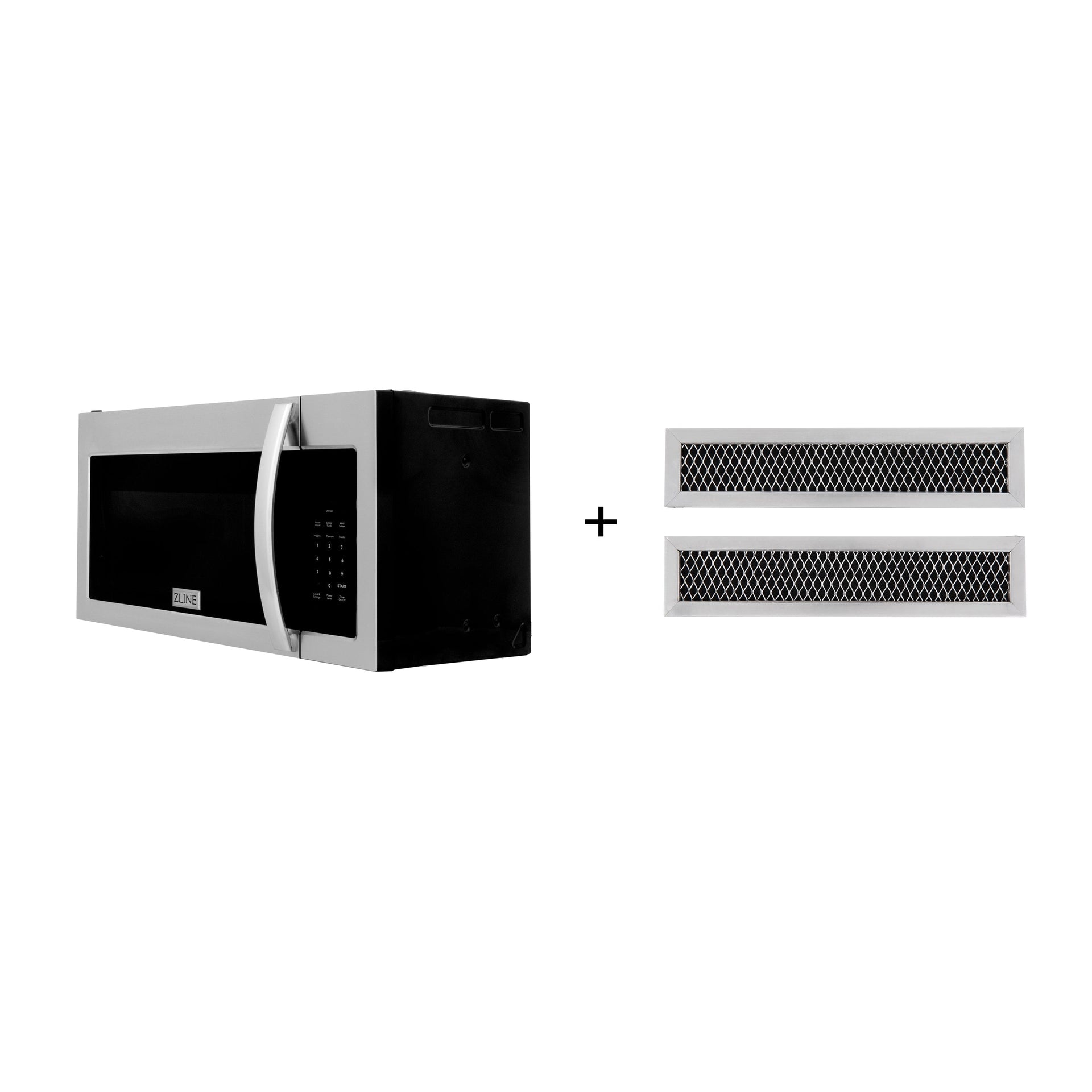 zline-30-1-5-cu-ft-over-the-range-microwave-in-stainless-steel-with-modern-handle-and-set-of-2-charcoal-filters-mwo-otrcf-30