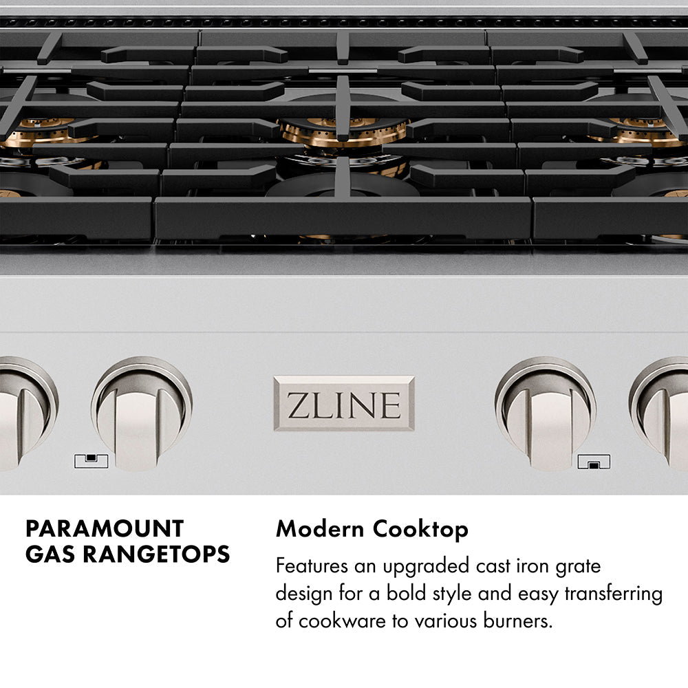zline-autograph-48-paramount-gas-rangetop-with-8-burner-duopro™-cooktop-in-satin-stainless-steel-and-polished-gold-accents-psrtsz-48-g