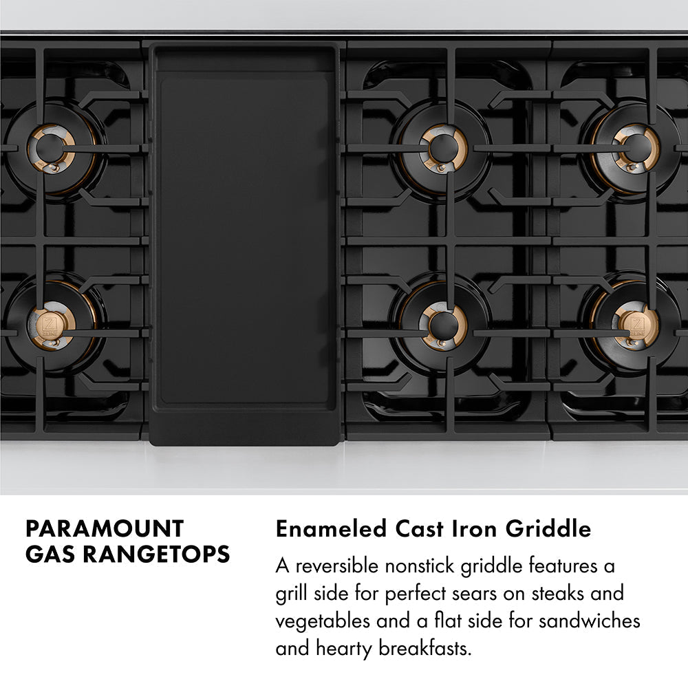 zline-autograph-48-paramount-gas-rangetop-with-8-burner-duopro™-cooktop-in-stainless-steel-and-polished-gold-accents-psrtz-48-g
