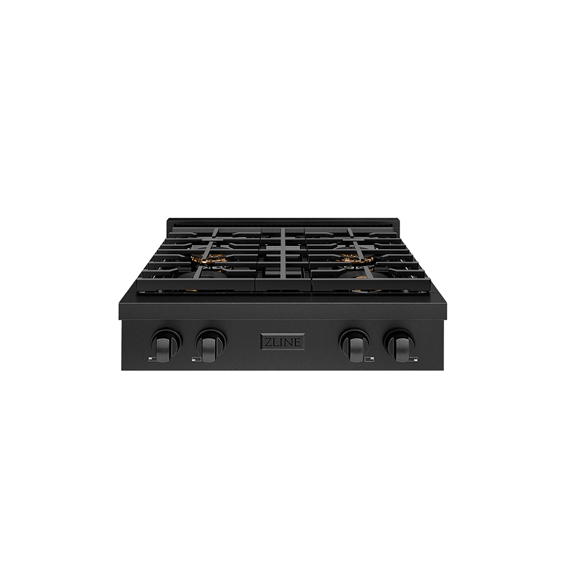 zline-30-paramount-gas-rangetop-with-4-burner-duopro™-cooktop-in-black-stainless-steel-psrtb-30