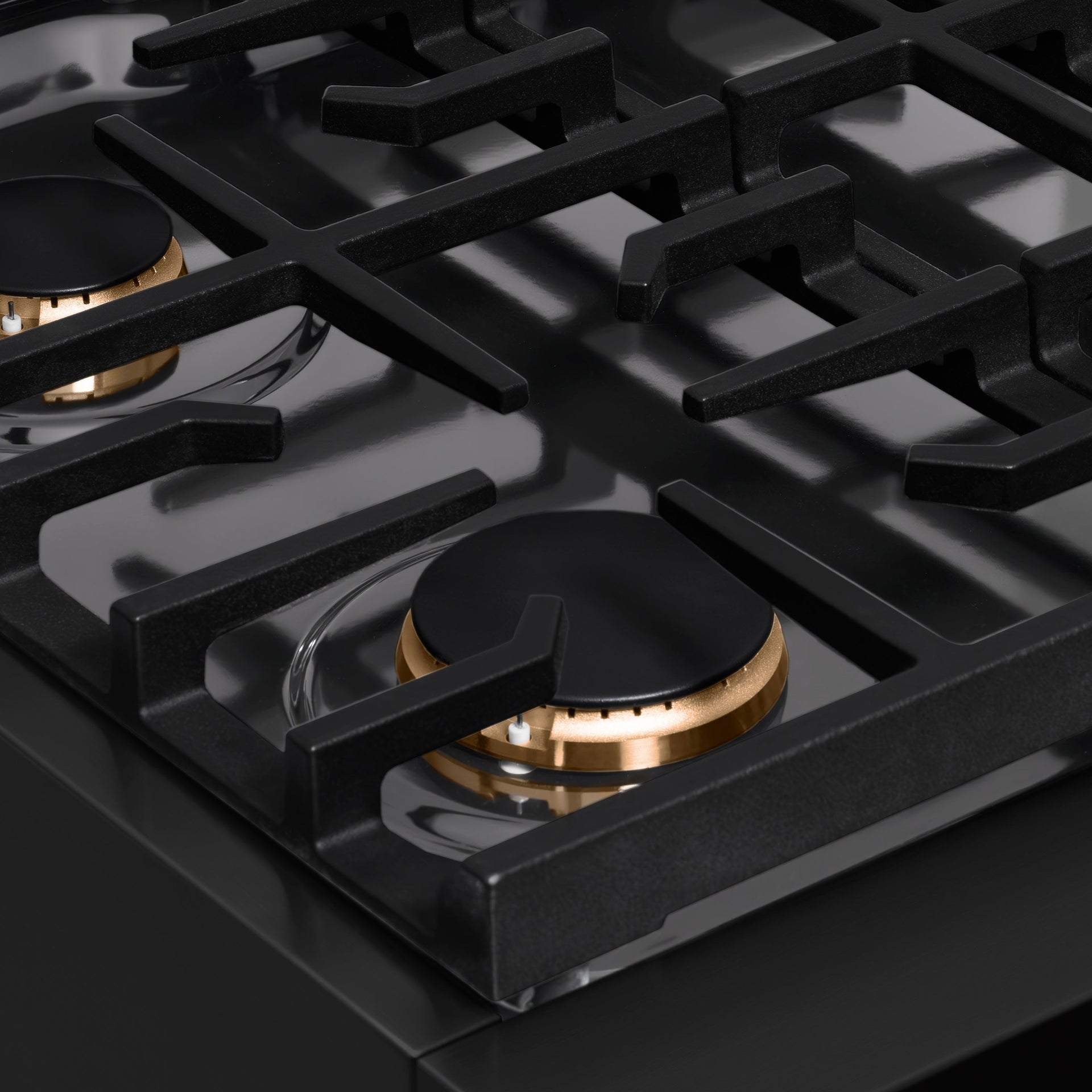 zline-autograph-30-paramount-gas-rangetop-with-4-burners-and-porcelain-cooktop-in-black-stainless-steel-with-champagne-bronze-accents-srtbz-30-cb