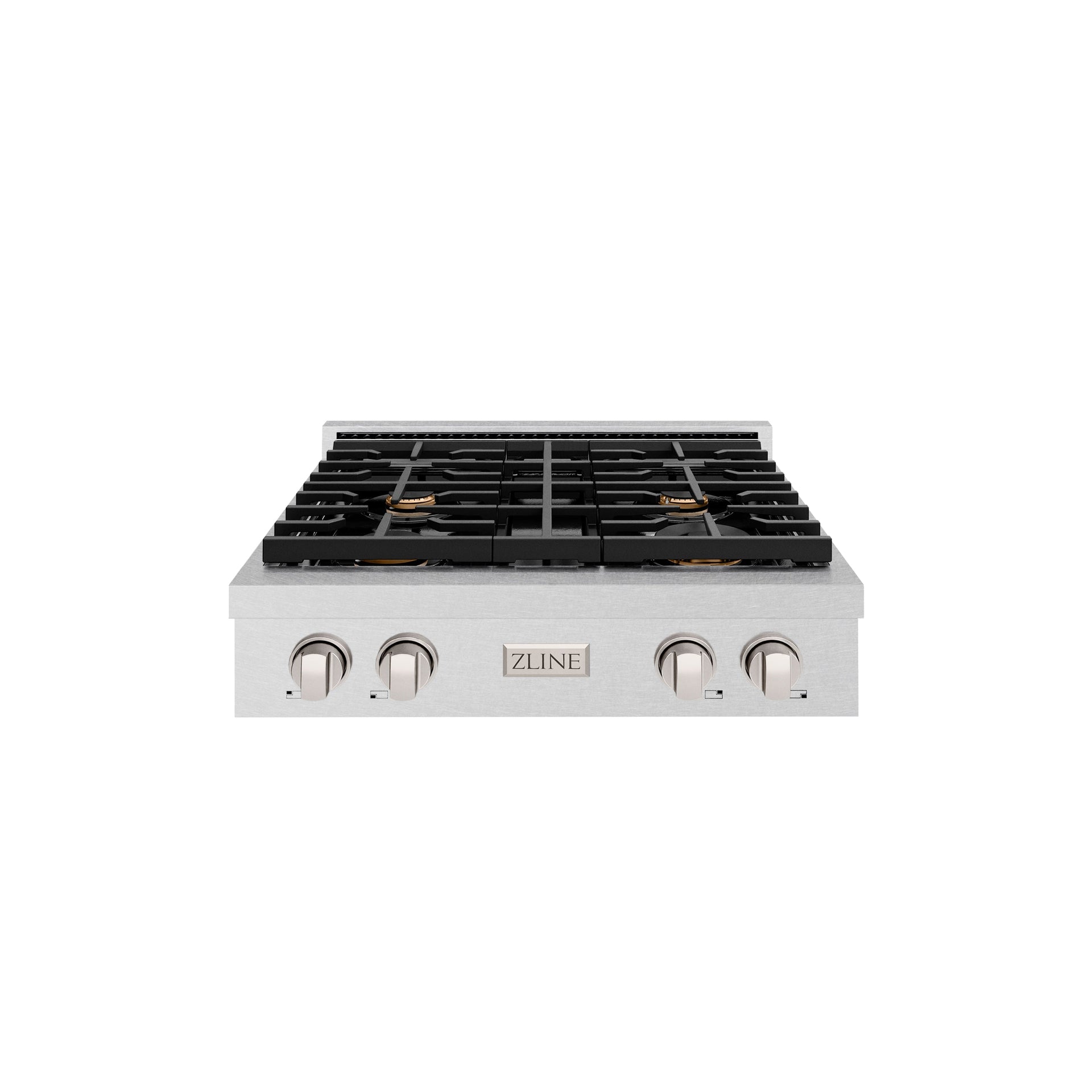 zline-30-paramount-gas-rangetop-with-4-brass-burners-and-porcelain-cooktop-in-satin-stainless-steel-srts-br-30