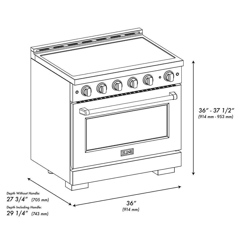 zline-36-in-induction-range-5-2-cu-ft-5-element-cooktop-electric-convection-oven-stainless-steel-white-matte-door-sinr-wm-36