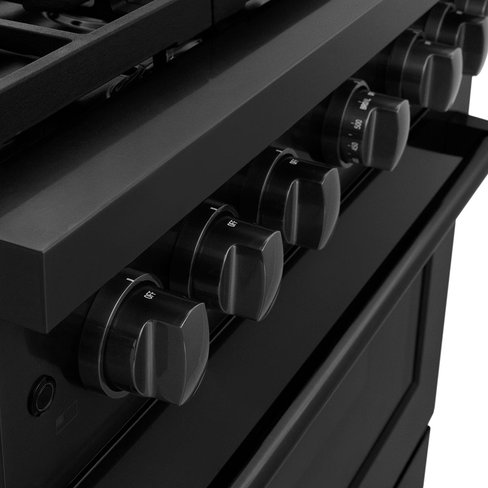 zline-36-in-dual-fuel-range-5-2-cu-ft-6-burner-duopro™-cooktop-electric-convection-oven-black-stainless-steel-psdrb-36