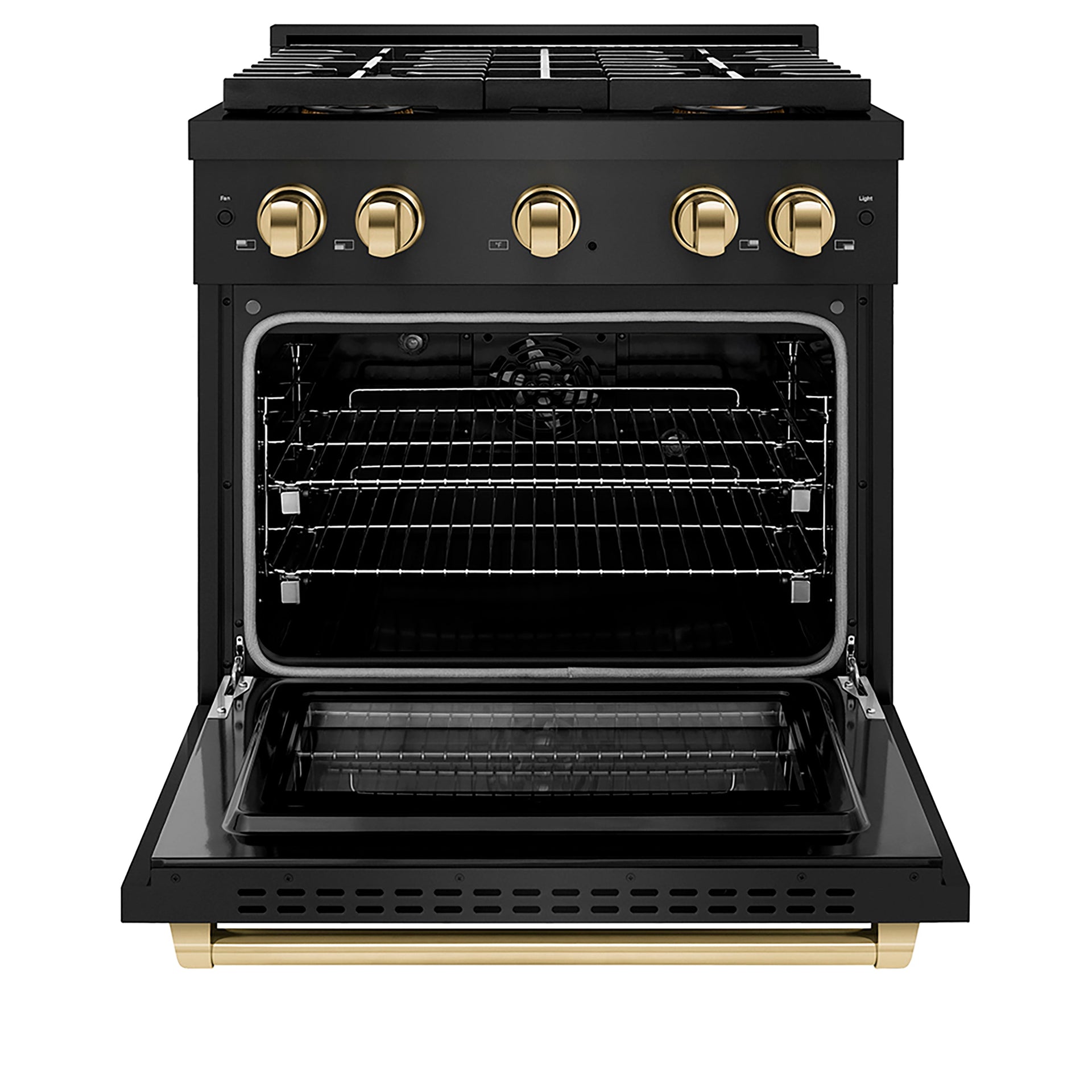 zline-30-in-dual-fuel-range-4-2-cu-ft-4-burner-duopro™-cooktop-electric-convection-oven-black-stainless-steel-polished-gold-accents-psdrbz-30-g
