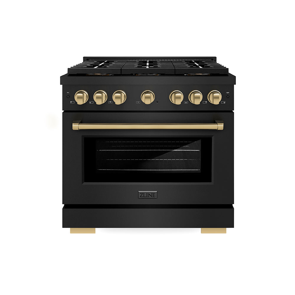 zline-36-in-dual-fuel-range-5-2-cu-ft-6-burner-duopro™-cooktop-electric-convection-oven-black-stainless-steel-champagne-bronze-accents-psdrbz-36-cb