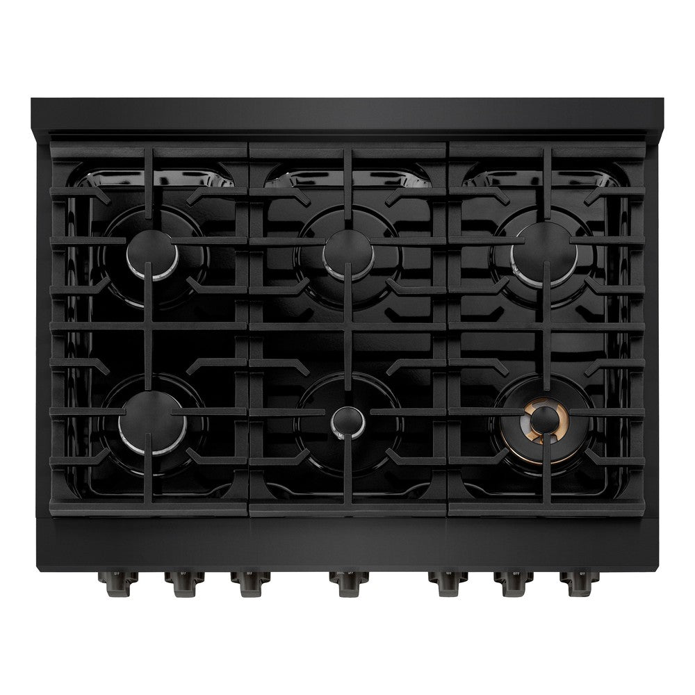 zline-paramount-36-in-dual-fuel-range-with-6-gas-burners-and-electric-convection-oven-5-2-cu-ft-black-stainless-steel-sdrb-36