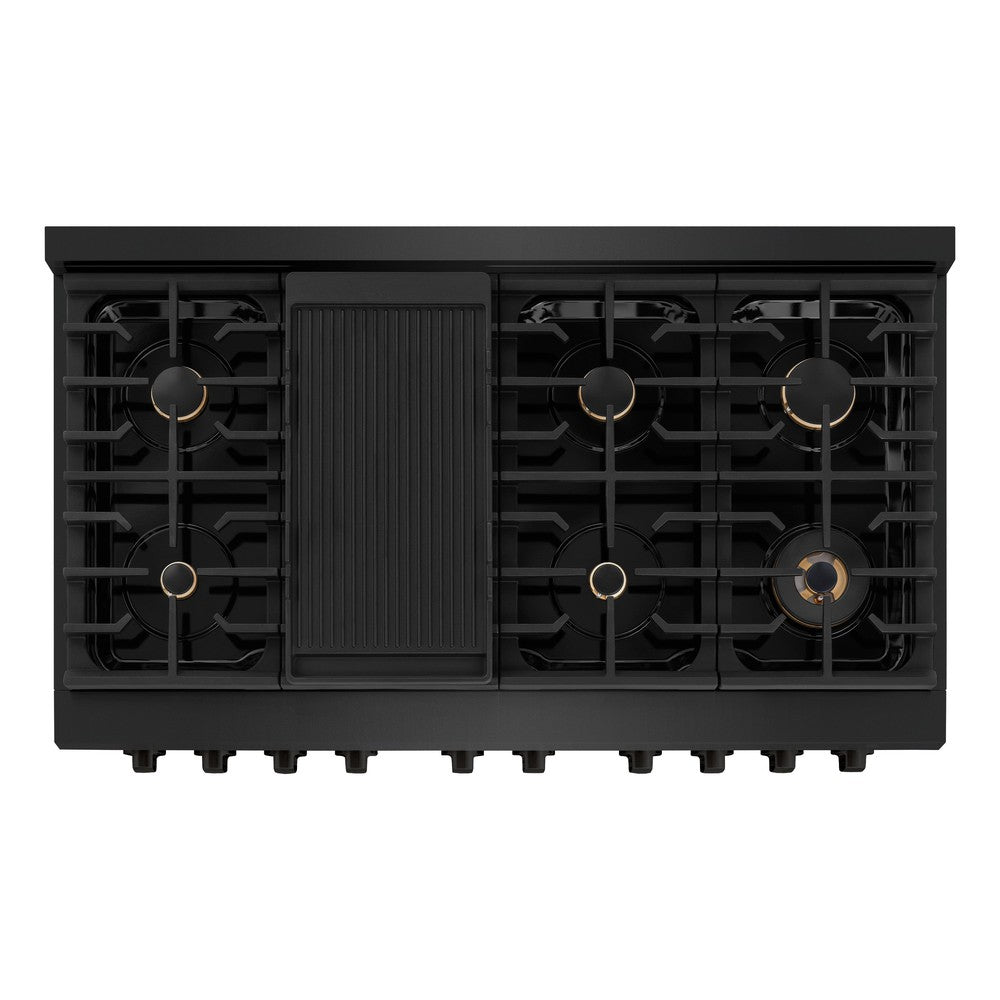 zline-paramount-48-in-6-7-cu-ft-double-oven-dual-fuel-range-with-8-brass-burners-in-black-stainless-steel-sdrb-br-48
